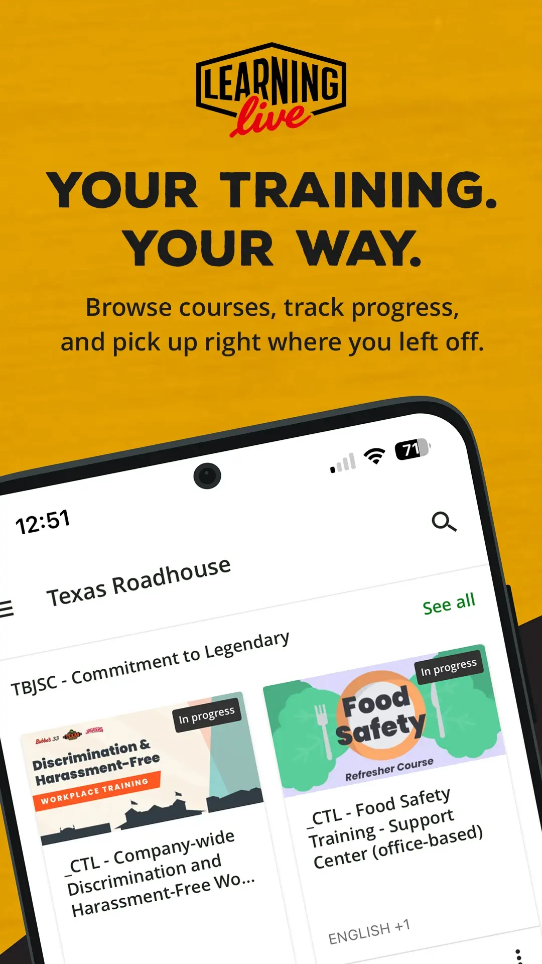 TXRH Learning Live Login: Texas Roadhouse Training Guide 1 TXRH Learning Live
